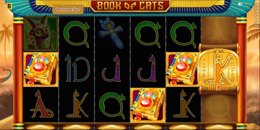 Book of Cats free spins bonus trigger