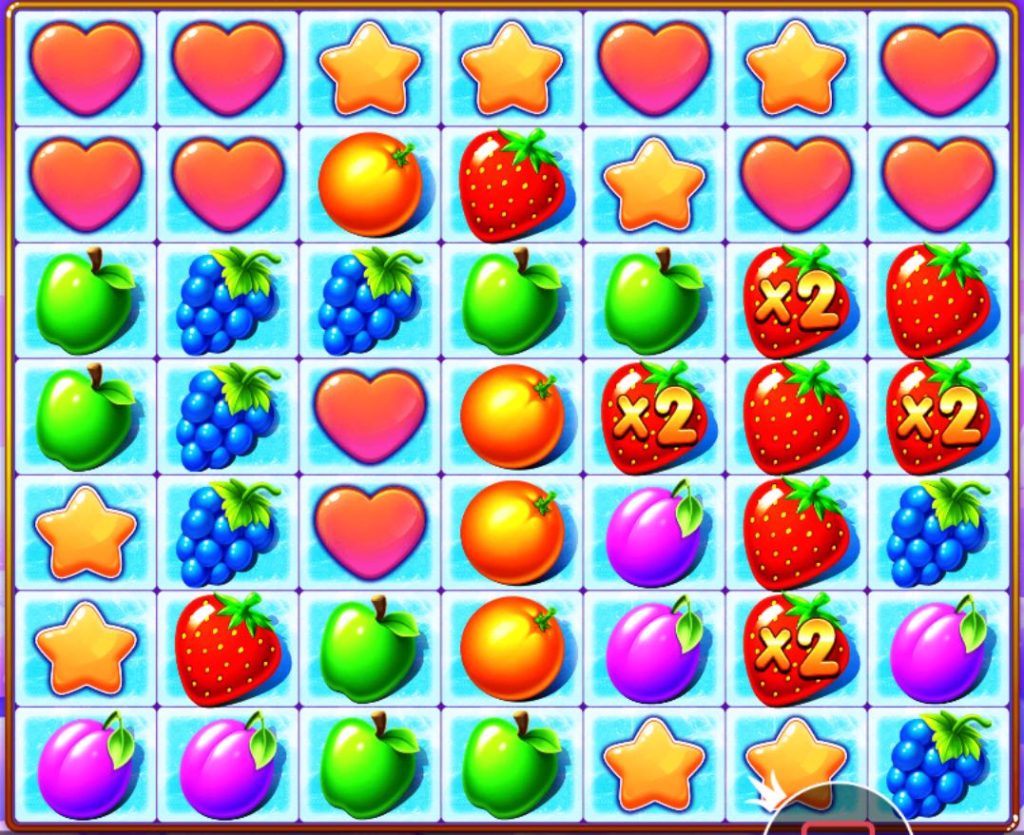 Fruit Party bonus multiplier example 1
