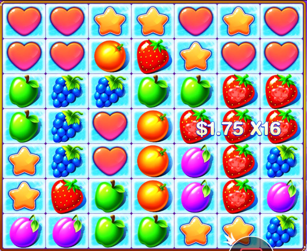 Fruit Party bonus multiplier example 2