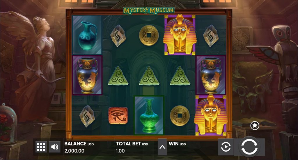 Mystery Museum main slot screen