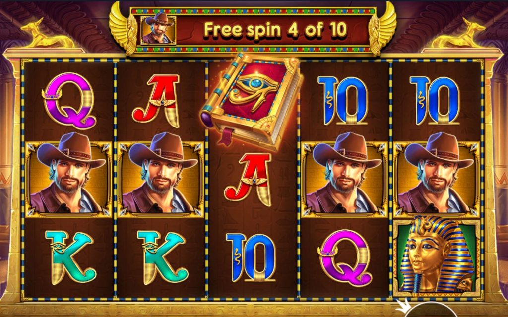 Book of the Fallen 4 explorers free spins win