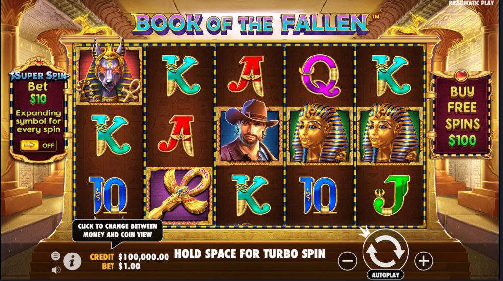 Book of the Fallen main screen