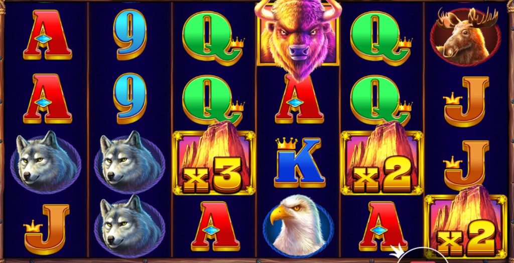 Buffalo King free spins wild symbols