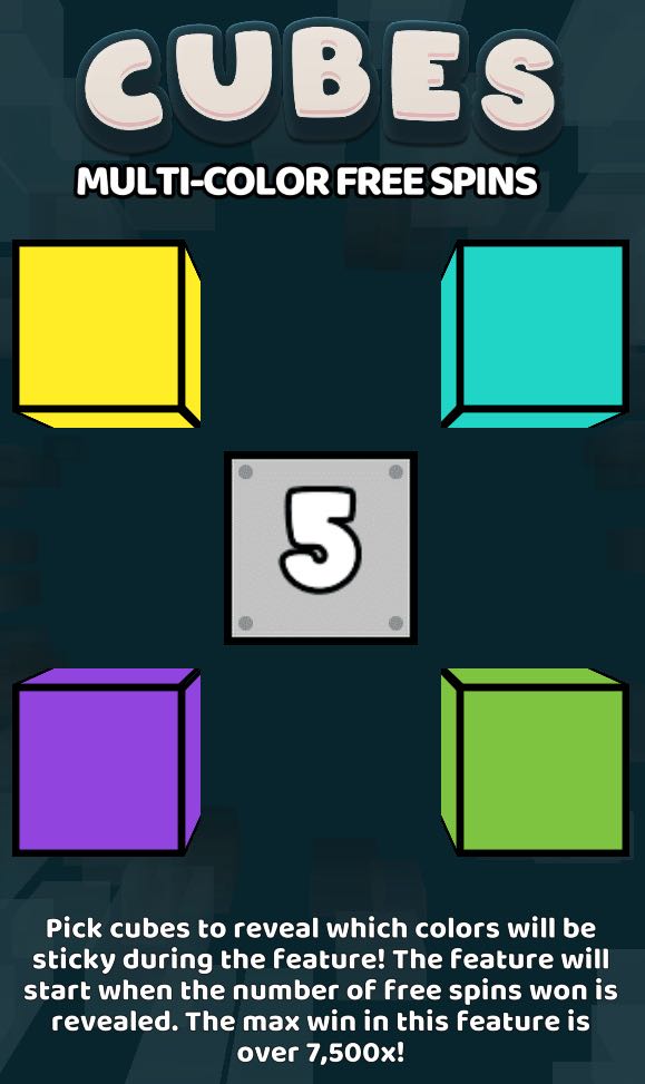Cubes 2 multi color free spins bonus picker 2