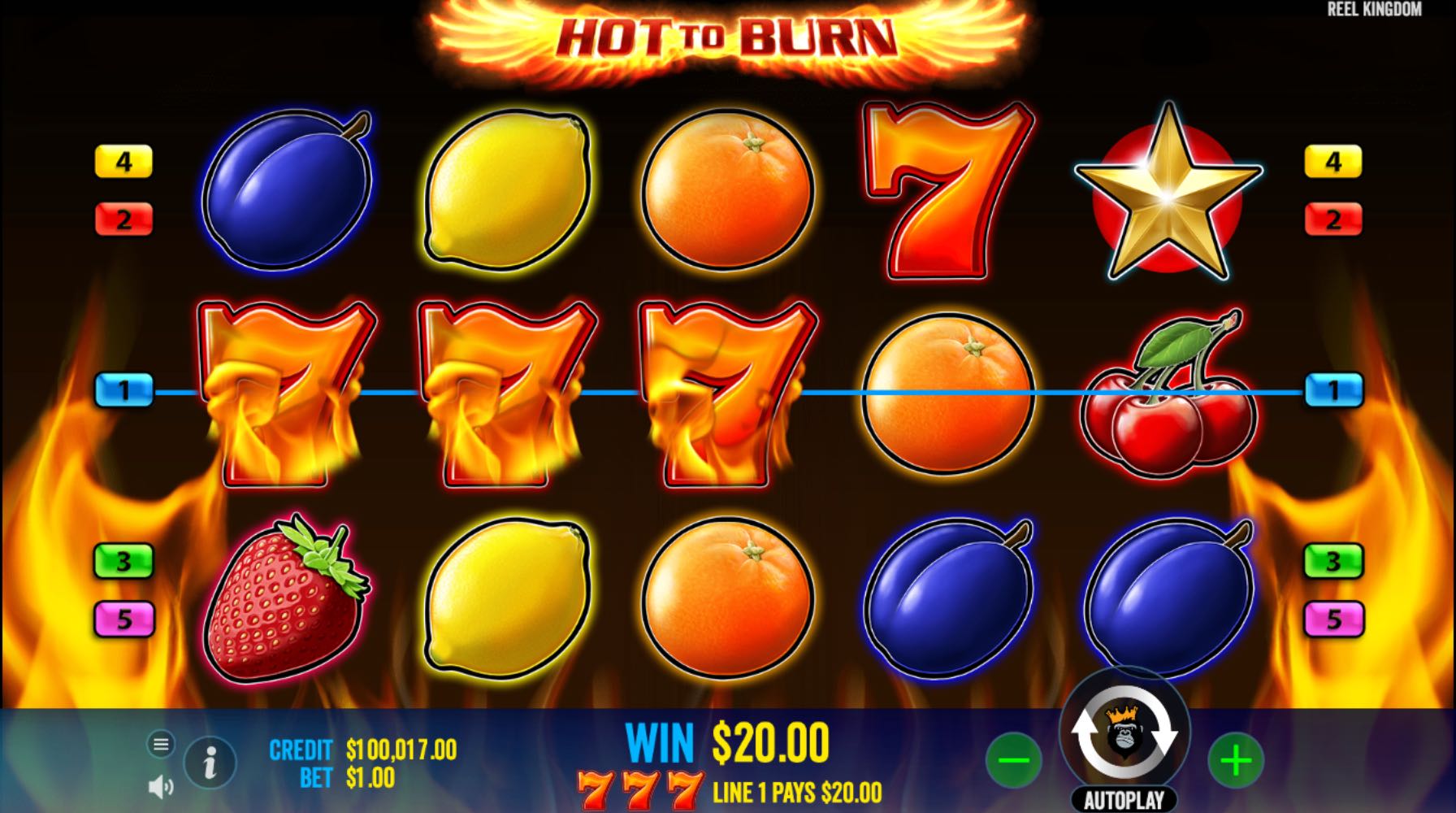 Hot to Burn 7s win