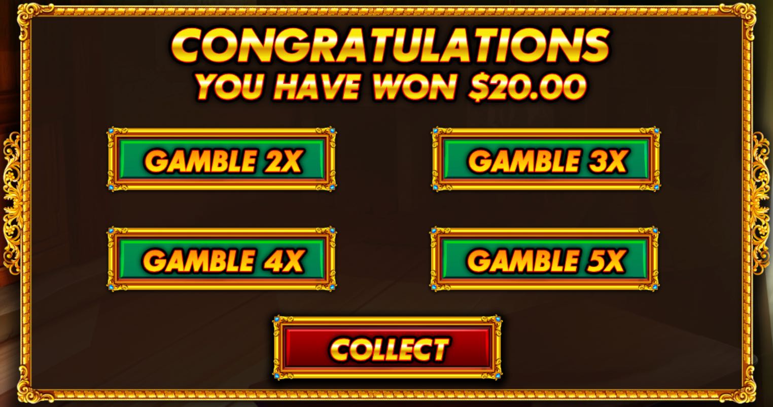 Da Vinci's Treasure bonus win gamble
