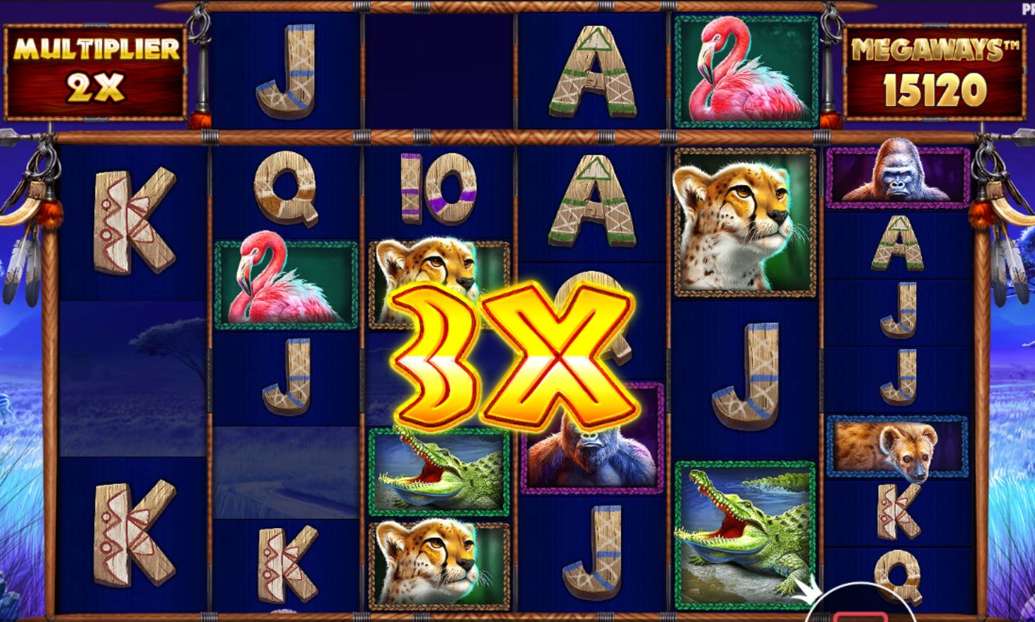 Great Rhino Megaways free spins multiplier increase