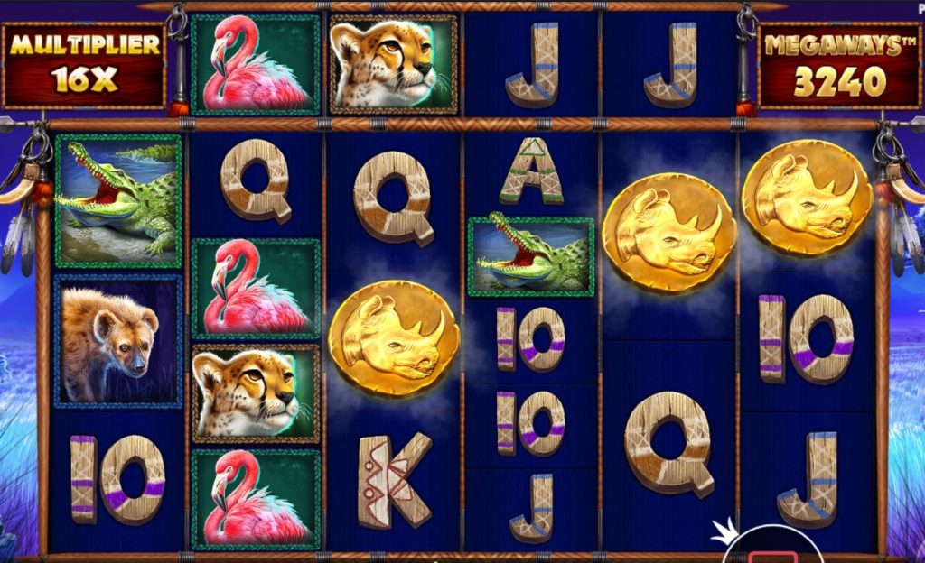 Great Rhino Megaways free spins bonus retrigger