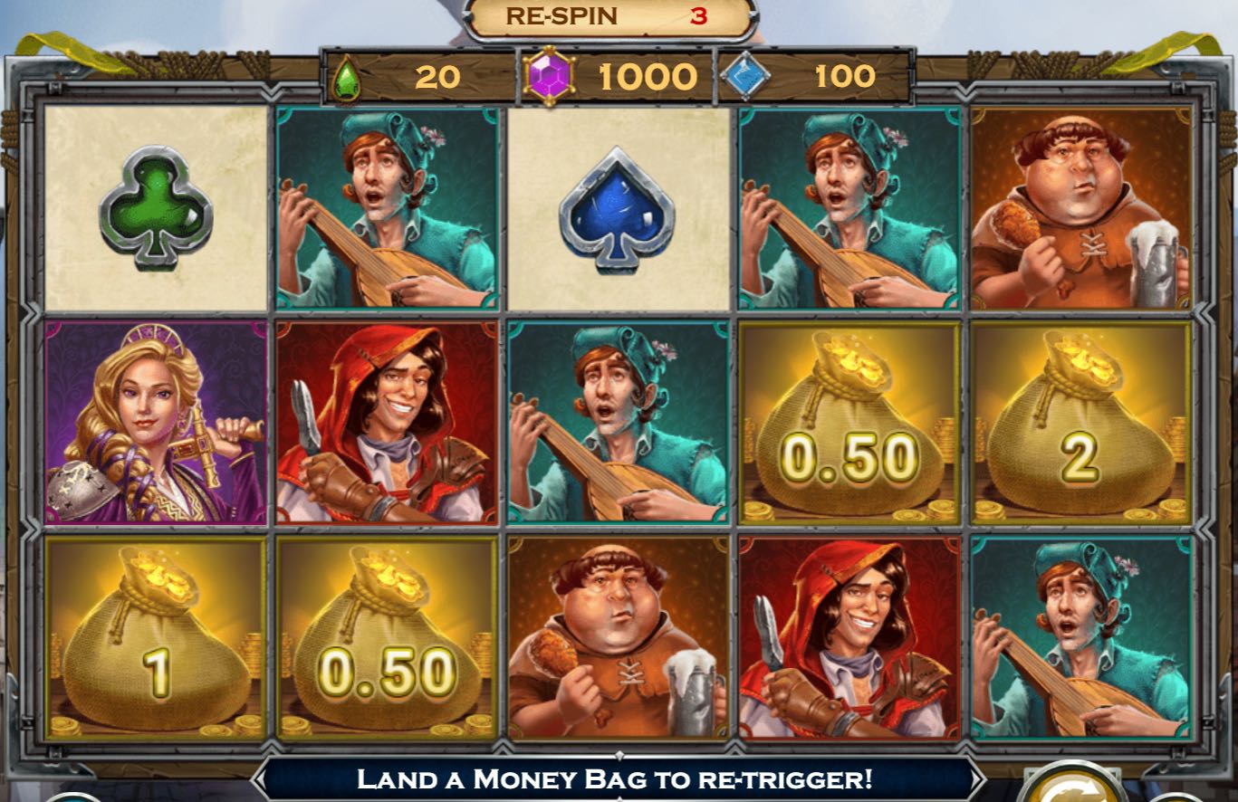 Riches of Robin Heist Re-spins trigger