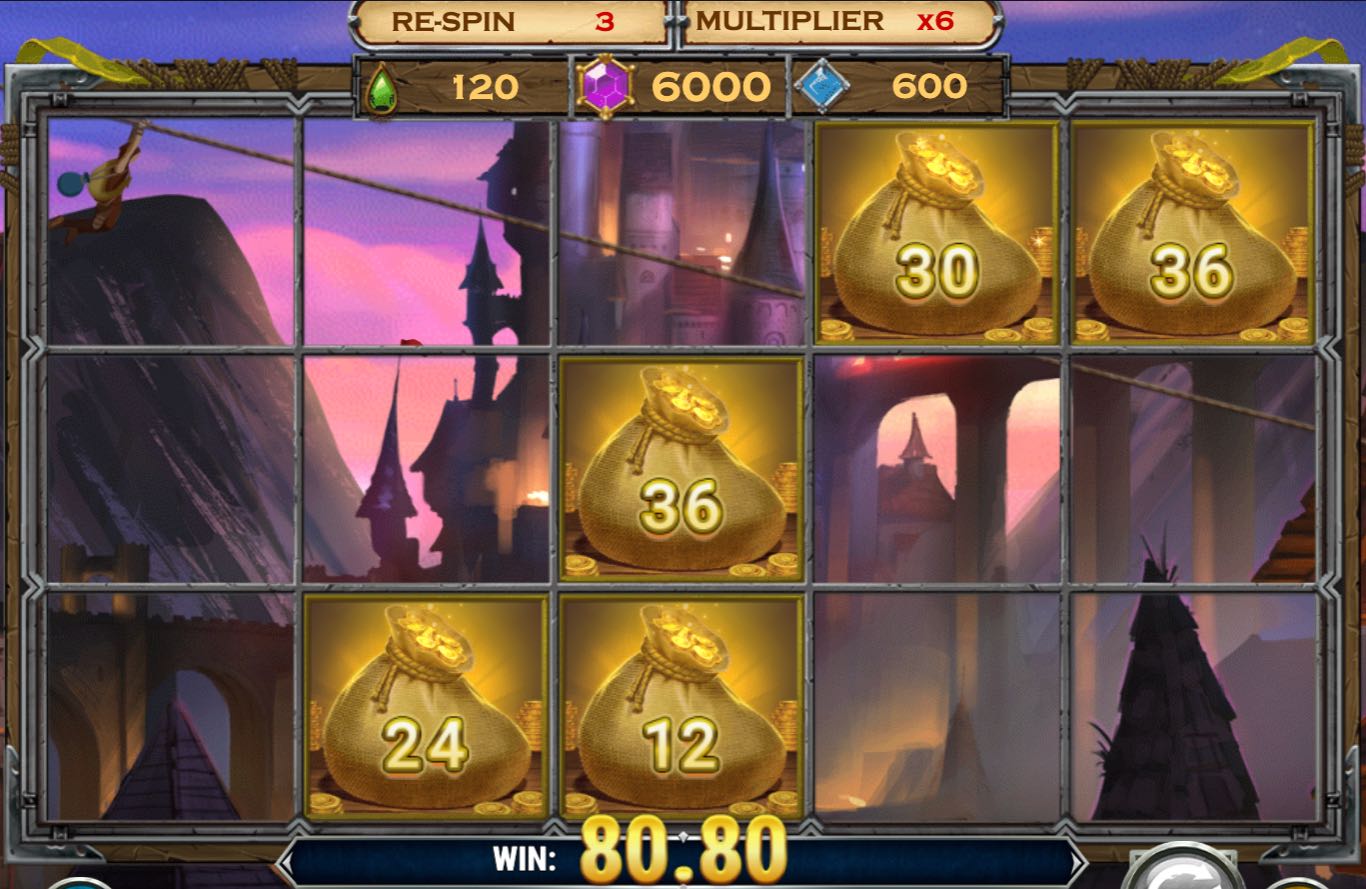 Riches of Robin Heist re-spins in the free spins bonus
