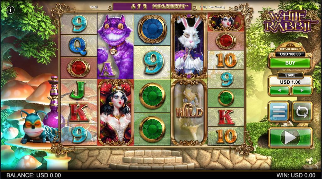 White Rabbit main slot screen